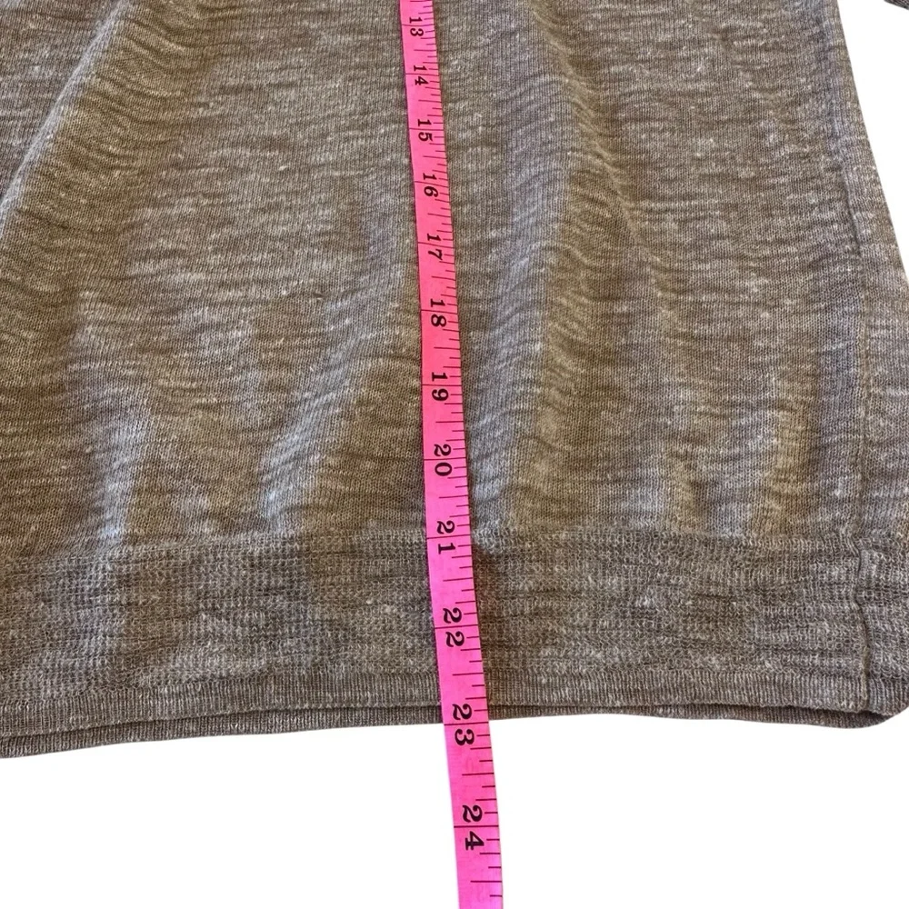 J.Crew Lightweight Linen‎ Blend Marled V Neck Sweater M